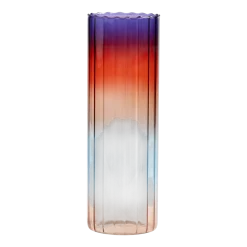 Vase en verre transparent et coloré - &klevering