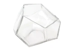 Vase en verre transparent massif 24,5x19,5cm Diamond - Versmissen