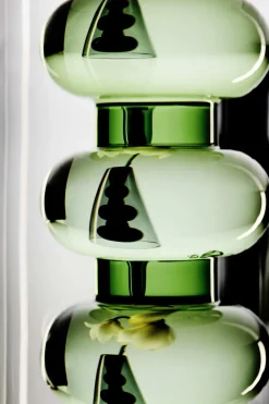 Vase en verre vert 27cm Bump - Tom Dixon