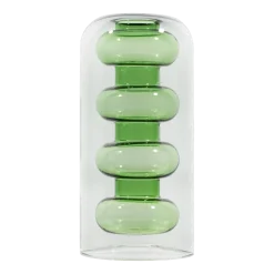 Vase en verre vert 27cm Bump - Tom Dixon