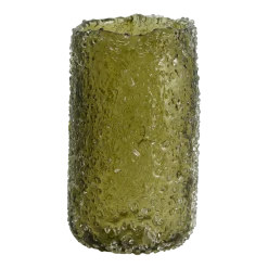 Vase en verre vert 19,5 cm Clyde - Nordal