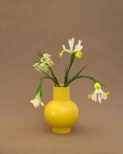 Vase extra large jaune 33x25cm Fressia - Strom