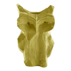 Vase hibou en grès jaune 30cm Après Minuit - Serax