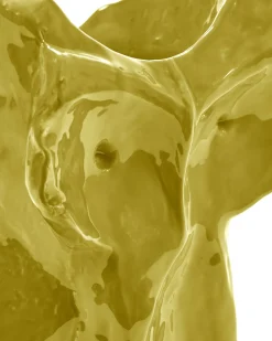 Vase hibou en grès jaune 23cm Après Minuit - Serax
