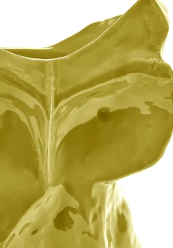 Vase hibou en grès jaune 23cm Après Minuit - Serax