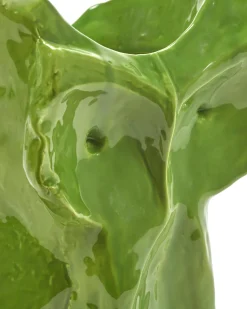 Vase hibou en grès vert 30cm Après Minuit - Serax