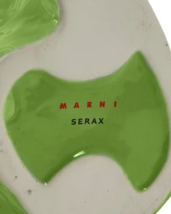 Vase hibou en grès vert 23cm Après Minuit - Serax