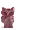 Vase hibou en grès violet aubergine 12cm Après Minuit - Serax
