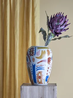 Vase Horus Grès Orange - Bloomingville