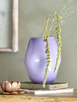 Vase Lilas Verre Violet - Bloomingville
