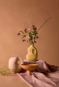 Vase moutarde Aura II - Schneid Studio