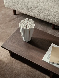 Vase organique en grès blanc Dedali - Ferm living
