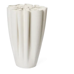 Vase organique en grès blanc Dedali - Ferm living