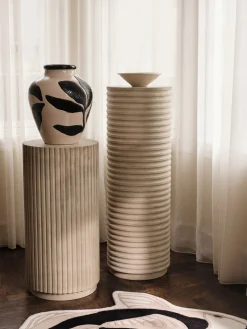 Vase peint à la main en céramique noir et gris 33x40cm Herbert - Broste Copenhagen