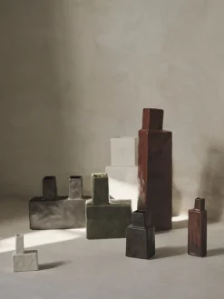 3 vases en céramique émaillée Koa - Ferm Living