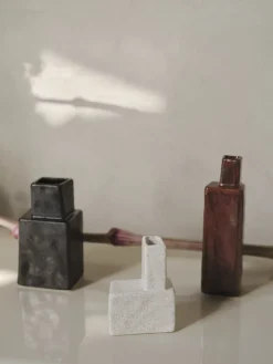 3 vases en céramique émaillée Koa - Ferm Living