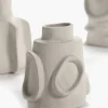 6 Vases en grès beige 10cm Molly - Serax