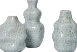 3 Vases en grès émaillé brillant bleu clair Cornelia - Broste Copenhagen
