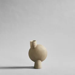 Vase sphérique taupe 26 cm Bulb - 101 Copenhagen