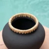 Vase stylé M noir naturel - Bazar Bizar