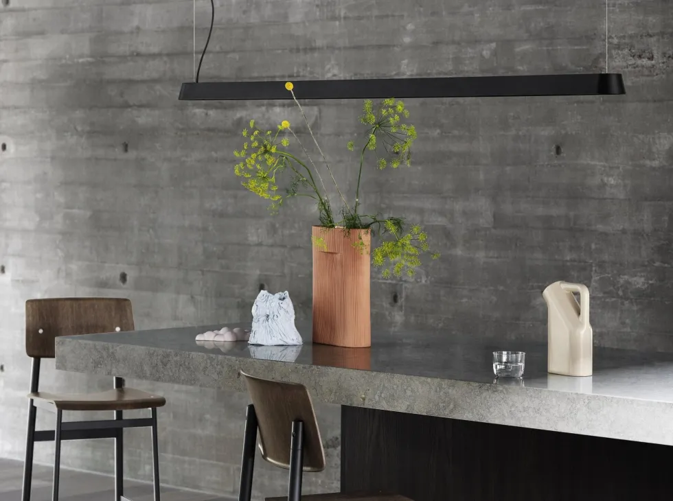 Vase terracotta 48,5 cm Ridge - Muuto