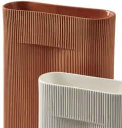 Vase terracotta 48,5 cm Ridge - Muuto
