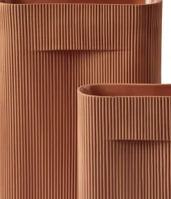 Vase terracotta 48,5 cm Ridge - Muuto