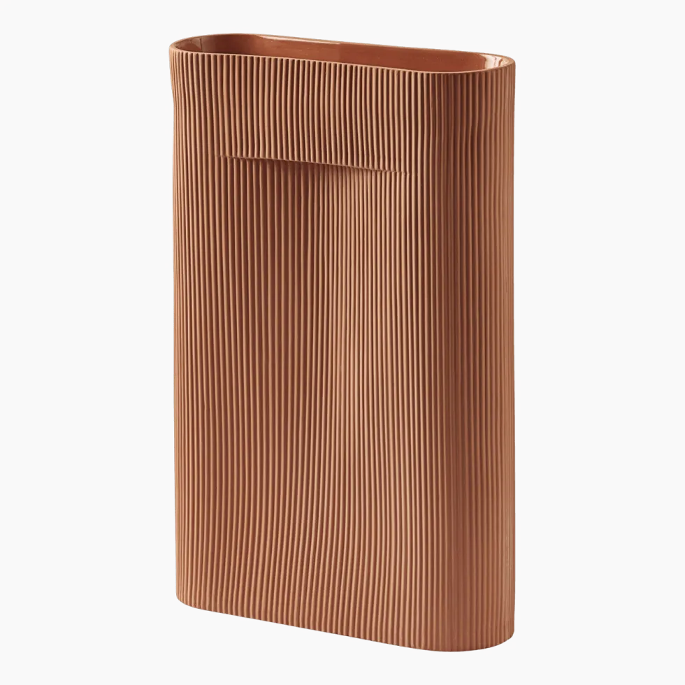 Vase terracotta 48,5 cm Ridge - Muuto