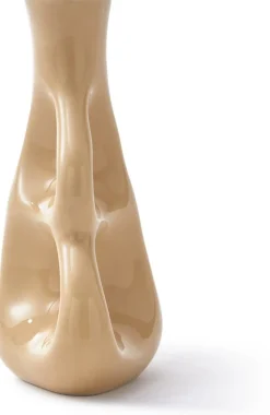 Vase à trois oreilles en grès beige 17x9x21cm - Pols Potten