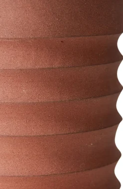 Vase tubulaire en terre cuite, sculpté à la main - HKLIVING