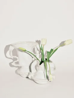 Vase 02 White Rosie