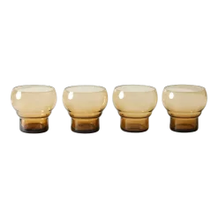 Verres Bulb Amber (Set Of 4) - HKLIVING