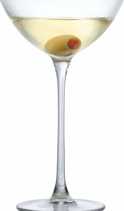2 Verres à cocktail en cristal sans plomb 17 Cl Coupetini - Nude Glass