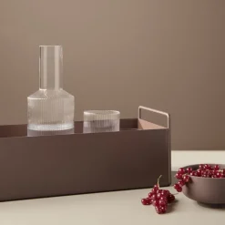 4 Verres à eau long drink Ripple - Ferm Living
