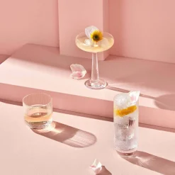 4 Verres à eau long en cristal sans plomb 43 Cl Big Top - Nude Glass