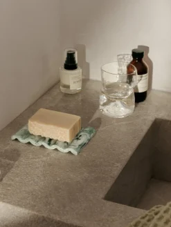 2 Verres en verre transparent 270ml Dimple - Ferm Living