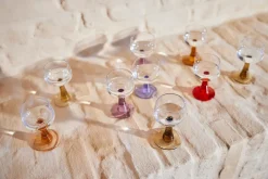 4 Verres à vin en verre 350ml Swirl - HKLIVING
