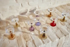 Verre à vin Swirl High Mixed Colours (Set Of 4) - HKLIVING