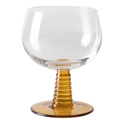 Verre à vin Swirl Low Ochre - HKLIVING