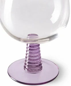 Verre à vin Swirl Low Purple - HKLIVING