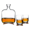 Verre à whisky avec base en laiton Camp - Nude Glass