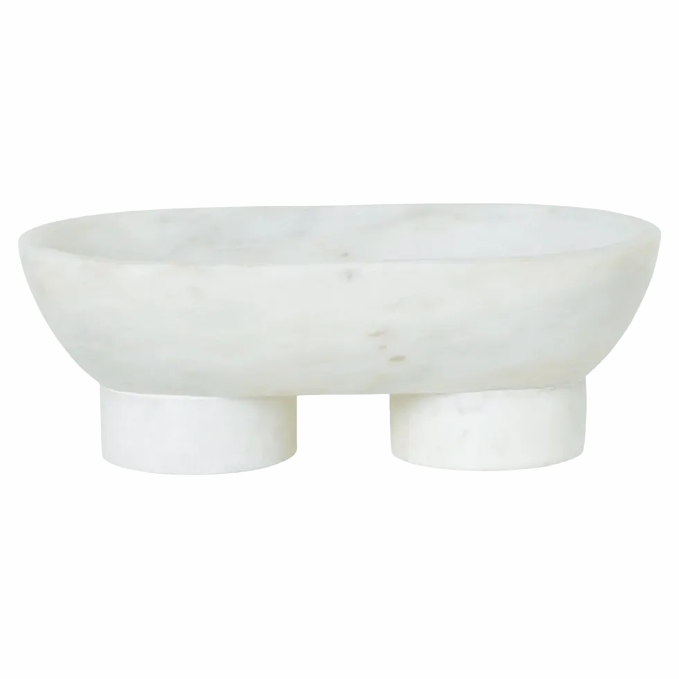 Vide poche en marbre blanc Alza - Ferm Living