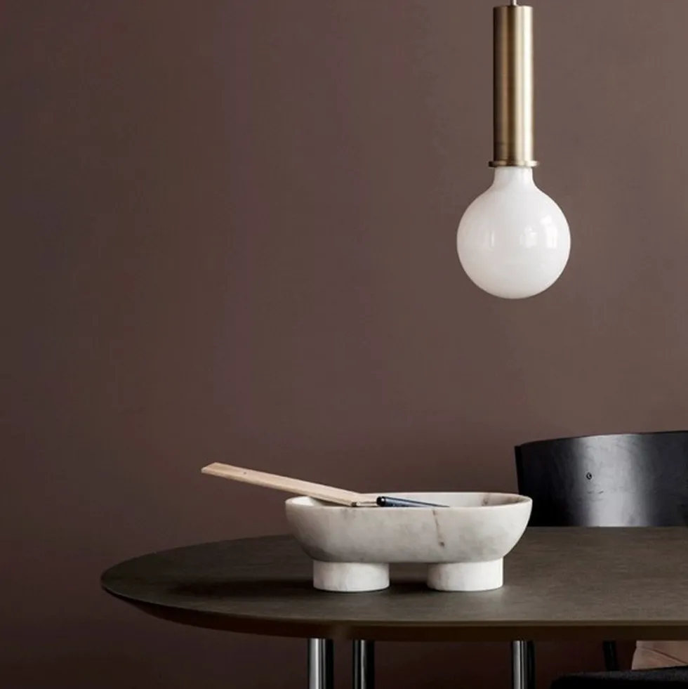 Vide poche en marbre blanc Alza - Ferm Living