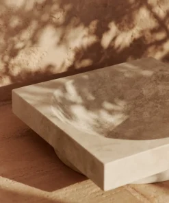 Vide-poche en travertin beige 27x7cm Hew - Ferm living