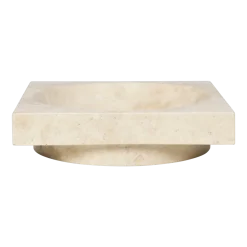 Vide-poche en travertin beige 27x7cm Hew - Ferm living