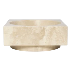 Vide-poche en travertin beige 27x11cm Hew - Ferm living