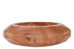 Vide-poche en verre rose soufflé à la bouche 36x12cm - Versmissen