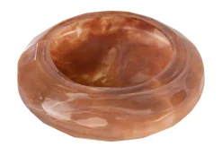 Vide-poche en verre rose soufflé à la bouche 36x12cm - Versmissen