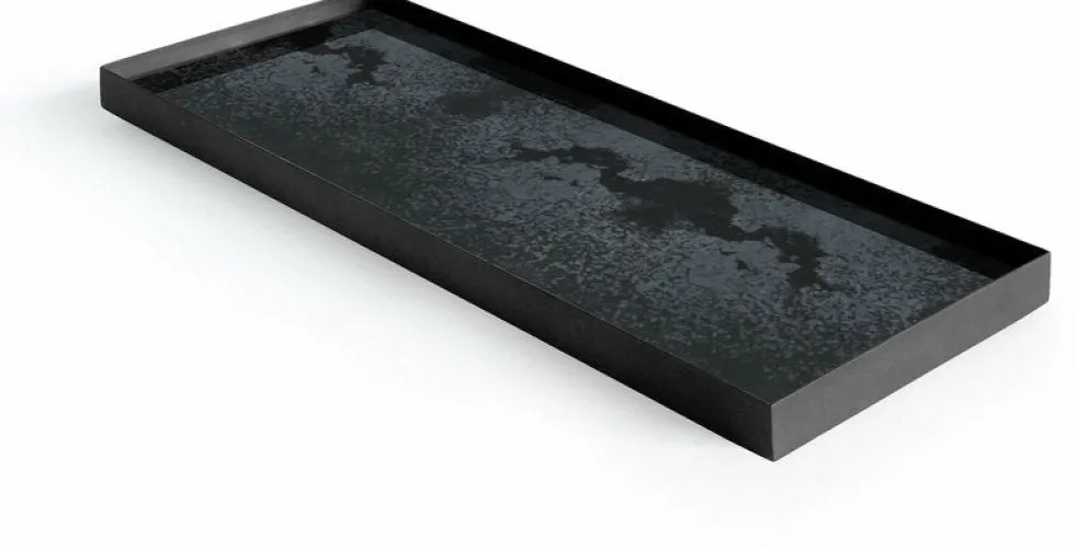 Vide-poche rectangulaire en miroir Charcoal - Ethnicraft Accessories