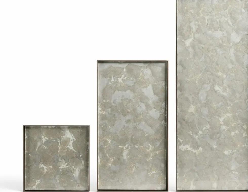 Vide-poche rectangulaire en verre L Fossil Organic - Ethnicraft Accessories